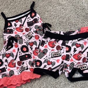 Fletch dress and shorts set